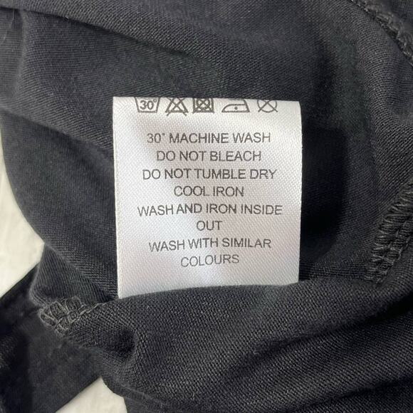 Flounce Club London Basic Plain One Shoulder Black Thong Bodysuit Sleeveless 6 - Picture 7 of 10